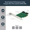 StarTech.com 3 portu M.2 SSD (NGFF) adaptera karte - 1 x PCIe (NVMe) M.2, 2 x SATA III M.2 - PCIe 3.0