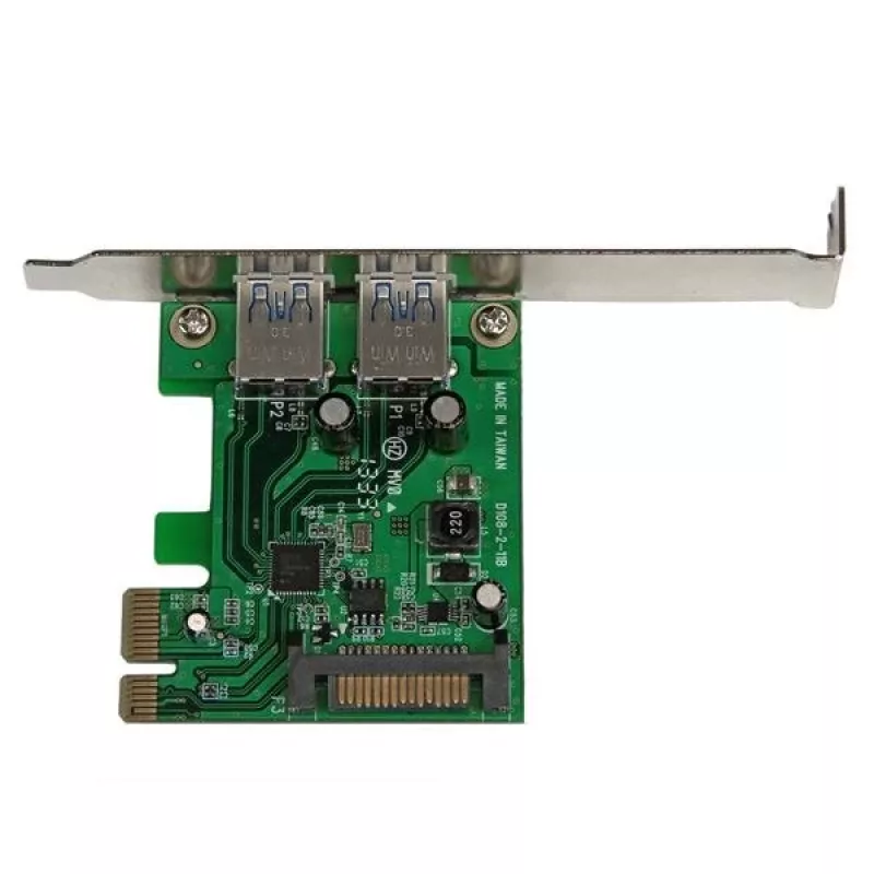StarTech.com 2 portu PCI Express (PCIe) SuperSpeed USB 3.0 kartes adapteris ar UASP - SATA barošana