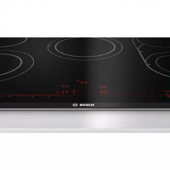 Bosch Serie 8 PKM875DP1D plīts virsma Melna, Nerūsējošais tērauds Iebūvējama Keramiskā plīts virsma 5 zonu(-as)