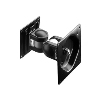 Monitora sienas/galda stiprinājums AG Neovo PMK-01 15 collu–32 collu ekrāniem, VESA 75x75–100x100, maksimālā slodze 14 kg, slīpums ±90°, pagriešana 180° (melns)