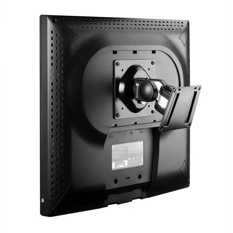 Monitora sienas/galda stiprinājums AG Neovo PMK-01 15 collu–32 collu ekrāniem, VESA 75x75–100x100, maksimālā slodze 14 kg, slīpums ±90°, pagriešana 180° (melns)