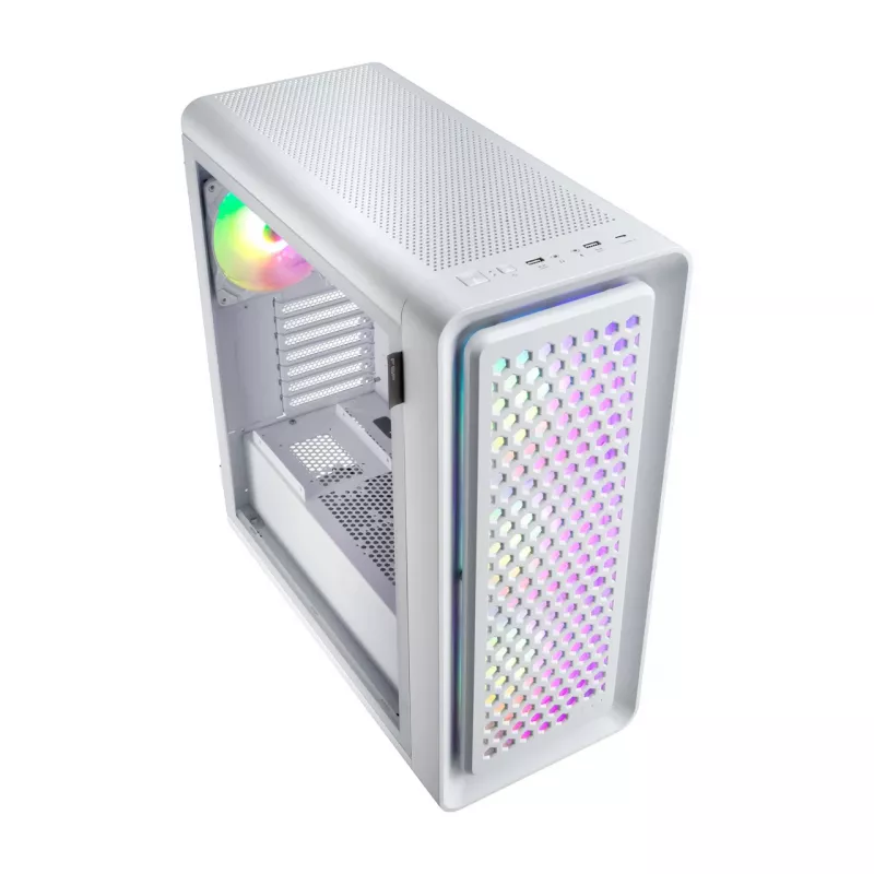 FSP CUT593P korpuss Full Tower mITX, mATX, ATX balts ARGB