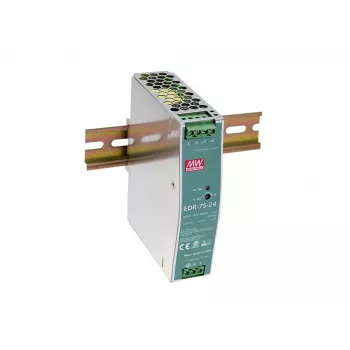 LevelOne 24V DC Industrial Power Supply, 75W, DIN-Rail