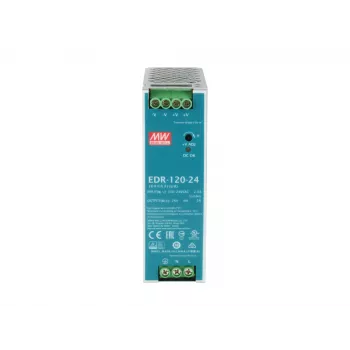 LevelOne 24V līdzstrāvas rūpnieciskais barošanas bloks, 120 W, DIN-sliedes montāža