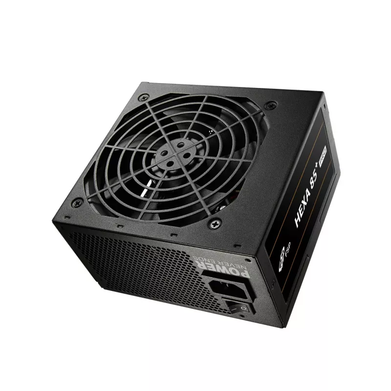 FSP HEXA 85+ PRO 350W barošanas bloks ATX ATX2.5 melns, 350 W, 100 - 240 V, 50 - 60 Hz, 5 - 2 A, aktīvs, 85 W
