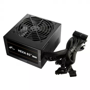 FSP HEXA 85+ PRO 350W barošanas bloks ATX ATX2.5 melns, 350 W, 100 - 240 V, 50 - 60 Hz, 5 - 2 A, aktīvs, 85 W