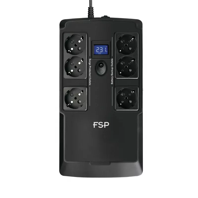 FSP NanoFit 600 nepārtrauktās barošanas avots (UPS) Standby (Offline) 0,6 kVA 360 W 6 maiņstrāvas izejas
