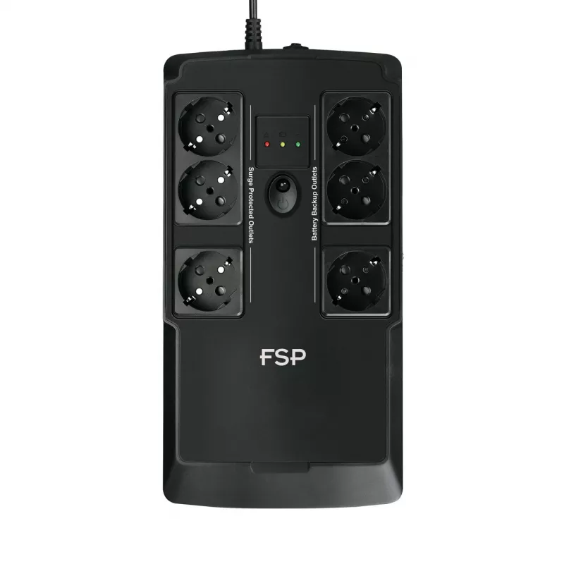 FSP NanoFit 600 nepārtrauktās barošanas avots (UPS) Standby (Offline) 0,6 kVA 360 W 6 maiņstrāvas izejas