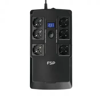 FSP NanoFit 800 nepārtrauktās barošanas avots (UPS) Standby (Bezsaistes) 0,8 kVA 480 W 6 maiņstrāvas kontaktligzda(s)