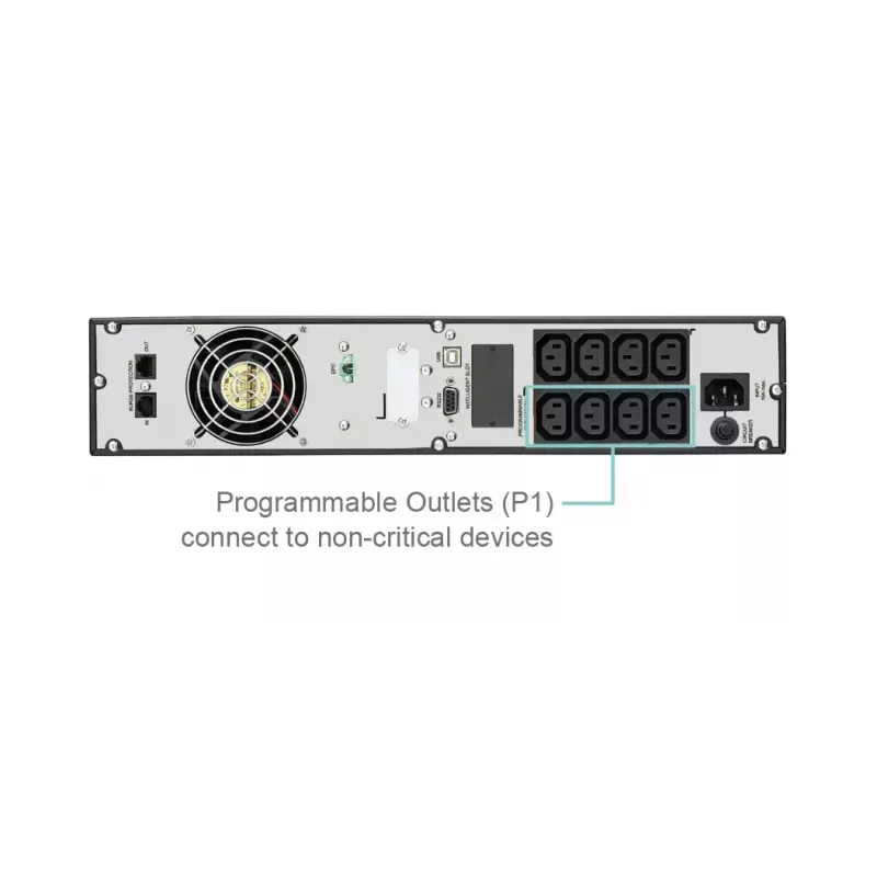 FSP Eufo 1.1k nepārtrauktās barošanas avots (UPS) Line-Interactive 1,1 kVA 990 W 8 maiņstrāvas izejas kontaktligzdas