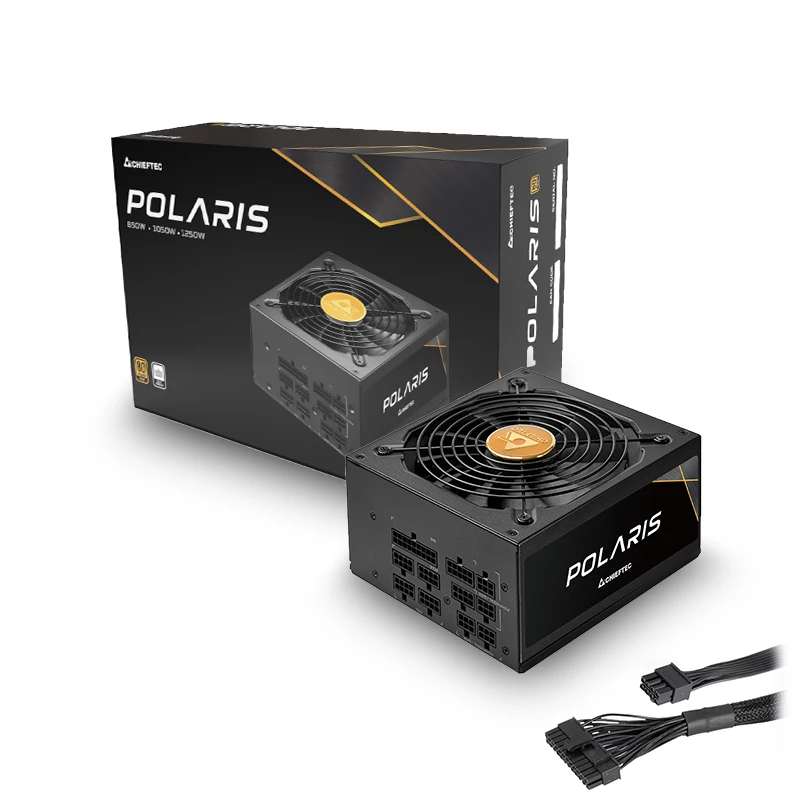 Chieftec Polaris PPS-1050FC barošanas bloks 1050 W 20+4 kontaktu ATX ATX melns