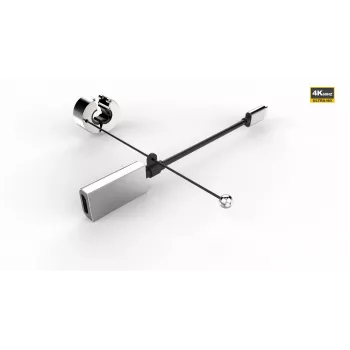 Vivolink PROADRING4S video kabeļa adapteris USB Type-C uz HDMI melns