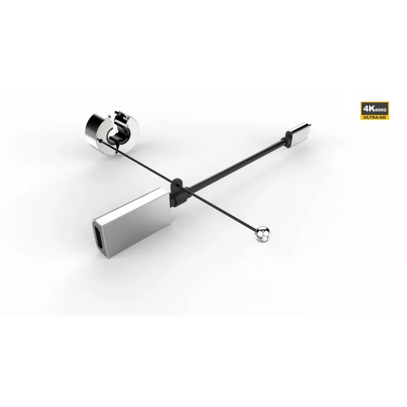 Vivolink PROADRING4S video kabeļa adapteris USB Type-C uz HDMI melns