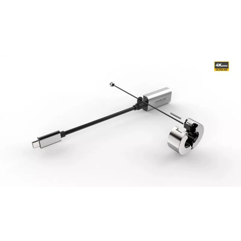Vivolink PROADRING4S video kabeļa adapteris USB Type-C uz HDMI melns