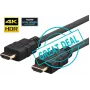 Vivolink 10x Pro HDMI kabelis 2m īpaši elastīgs, 2 m, HDMI A tipa (standarta), HDMI A tipa (standarta), 4096 x 2160 pikseļi, 3D, melns