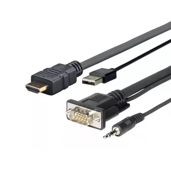 Kabelis HDMI USB VGA AUDIO Vivolink PROHDMIMVGA2