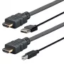 Vivolink PRO HDMI ar USB 2.0 A/B (AMPL) 2 m 4096x2160 melns