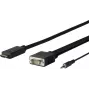 Vivolink PROHDMIVGA1 video kabeļa adapteris 1 m HDMI Type A (Standard) VGA (D-Sub) Melns