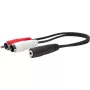 Vivolink PROMJFRCAM0.2 audio kabelis 0,2 m 3,5 mm ligzda – 2 x RCA melns