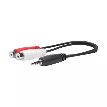 Vivolink PROMJMRCAF0.2 audio kabelis 0,2 m 2 x RCA 3,5mm melns