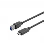 Vivolink PROUSBCBMM5 USB kabelis USB 3.2 Gen 1 (3.1 Gen 1) 5 m USB C USB B melns
