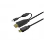 Vivolink PROUSBCHDMIUSBB7.5 USB kabelis USB 3.2 Gen 1 (3.1 Gen 1) 7,5 m USB C Melns