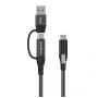 Vivolink PROUSBCMM1.5ADP USB kabelis USB 3.2 Gen 2 (3.1 Gen 2) 1.5 m USB C Melns