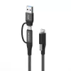 Vivolink PROUSBCMM1.5ADP USB kabelis USB 3.2 Gen 2 (3.1 Gen 2) 1.5 m USB C Melns