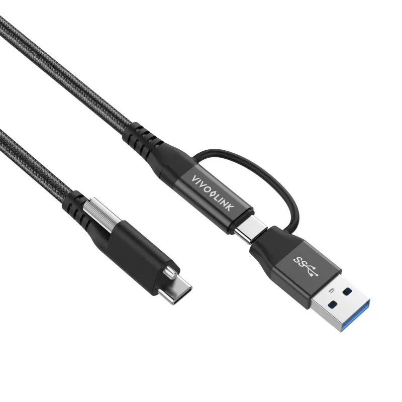 Vivolink PROUSBCMM1.5ADP USB kabelis USB 3.2 Gen 2 (3.1 Gen 2) 1.5 m USB C Melns