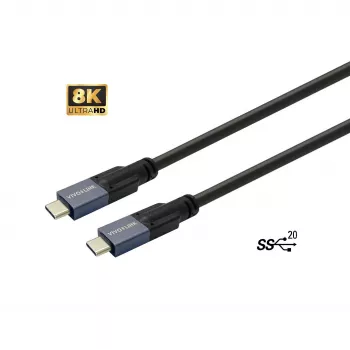 Vivolink PROUSBCMM6 USB kabelis USB 3.2 Gen 2 (3.1 Gen 2) 6 m USB C Melns