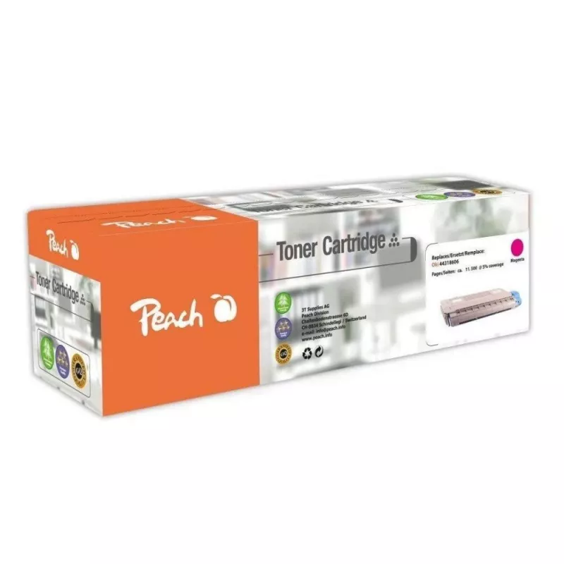 Peach 110600 tonera kasetne 1 gab. Saderīga fuksīna krāsai