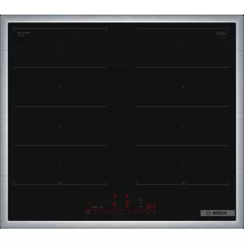 Bosch Serie 6 PXX645HC1E plīts virsma Melns Iebūvēts 60 cm Zonas indukcijas plīts virsma 4 zona(s)