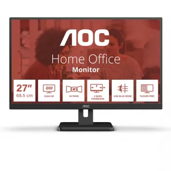 AOC E3 Q27E3UAM datora monitors 68,6 cm (27 colli) 2560 x 1440 pikseļi Quad HD Melns