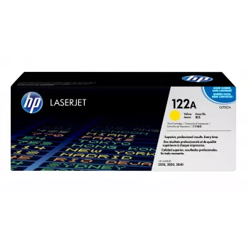 HP 122A dzeltena Oriģināls LaserJet tonera kasete 1 gab.