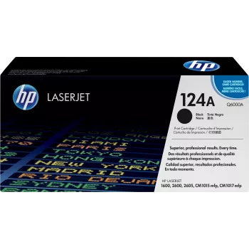 HP 124A melna oriģinālā LaserJet tonera kasetne