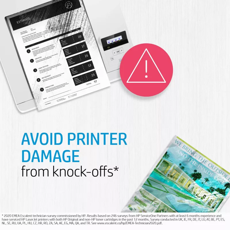 HP 124A melna oriģinālā LaserJet tonera kasetne