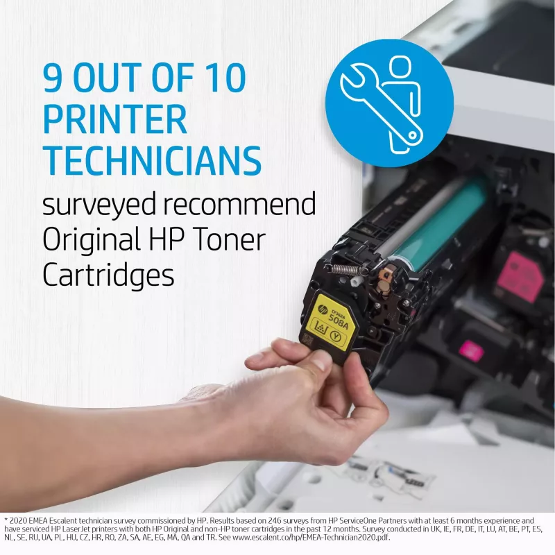 HP 124A melna oriģinālā LaserJet tonera kasetne
