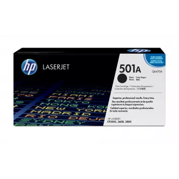 HP 501A melns oriģināls LaserJet tonera kārtridžs, 6000 lapas, melns, 1 gab.