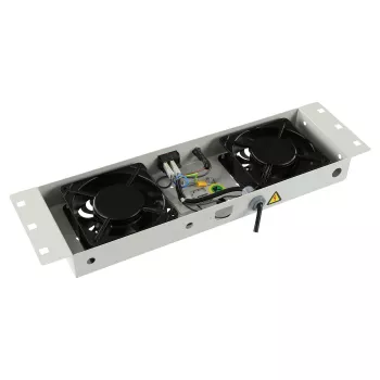 Plaukta piederums Lanview RAF115WH-UK 1U 2 ventilatori Balts