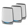 NETGEAR Orbi RBK853 AX6000 WiFi 6 Mesh sistēma Trīsjoslu (2,4 GHz / 5 GHz / 5 GHz) Wi-Fi 6 (802.11ax) Pelēks 4 Iekšējās