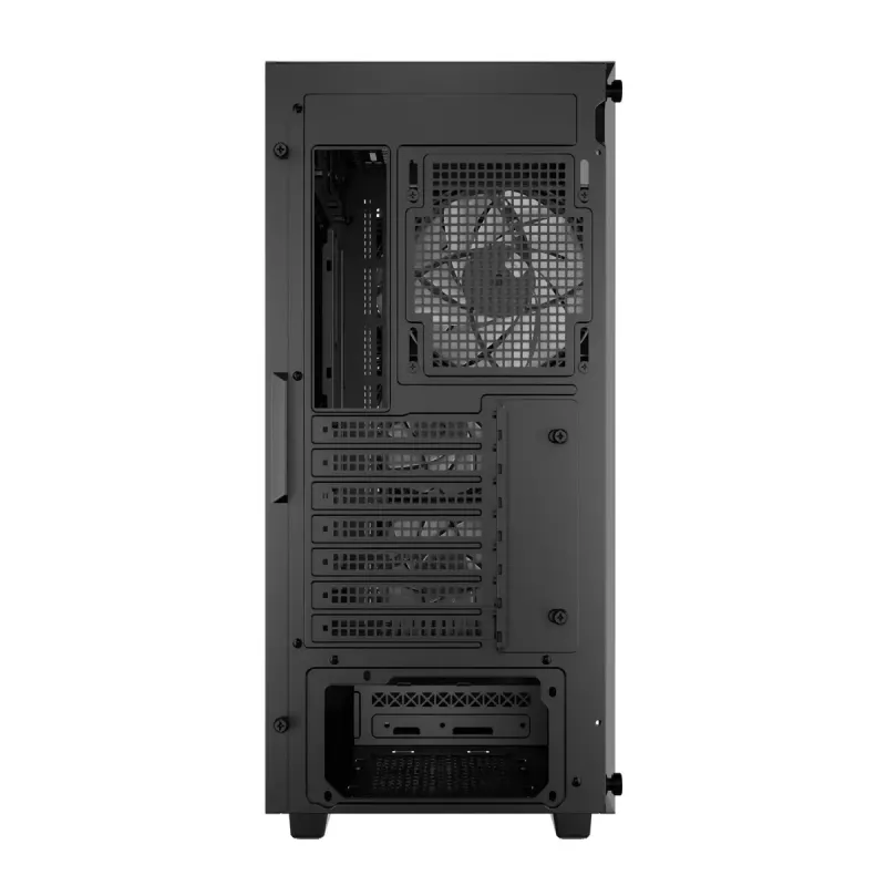 Datora korpuss DeepCool CC560 V2 Midi Tornis Melns — ATX/microATX, Rūdītais stikls, RGB priekšpuse, 360mm priekšējais radiators, 370mm GPU