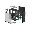 Datora korpuss DeepCool CC560 V2 Midi Tornis Melns — ATX/microATX, Rūdītais stikls, RGB priekšpuse, 360mm priekšējais radiators, 370mm GPU