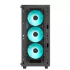 Datora korpuss DeepCool CC560 V2 Midi Tornis Melns — ATX/microATX, Rūdītais stikls, RGB priekšpuse, 360mm priekšējais radiators, 370mm GPU