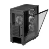 Datora korpuss DeepCool CC560 V2 Midi Tornis Melns — ATX/microATX, Rūdītais stikls, RGB priekšpuse, 360mm priekšējais radiators, 370mm GPU