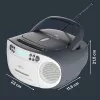 Portable boombox Reflexion RCR2260DAB balta/pelēka with DAB+/FM tuner and CD player
