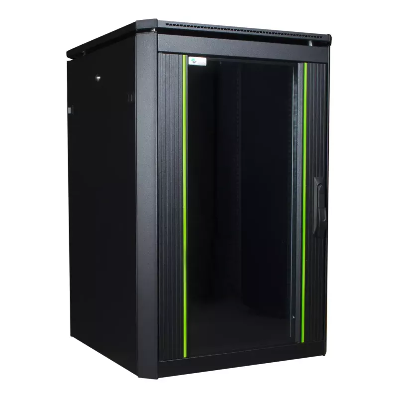 Brīvi stāvošs statīvs LOGON RDL16U68BL 16U Melns 600 kg ietilpība
