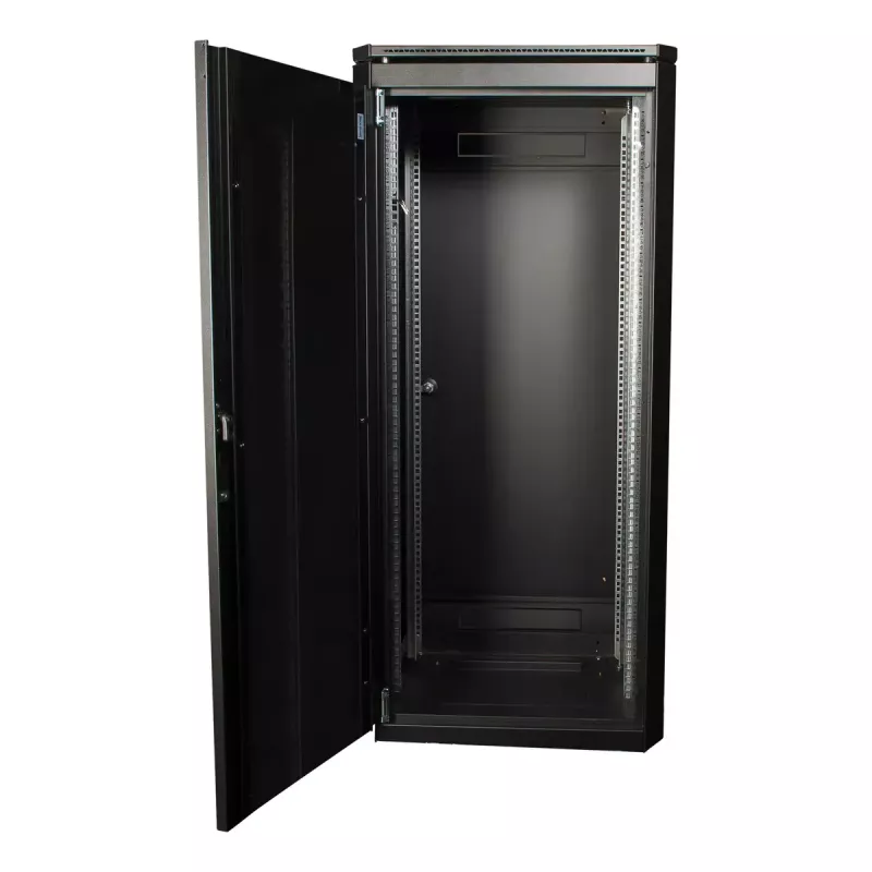 Brīvi stāvošs statīvs LOGON RDL26U66BL 26U ietilpība 600 kg Melns