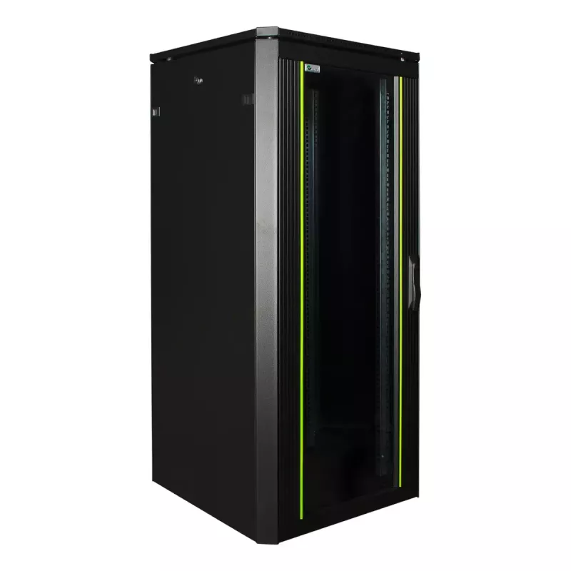 Brīvi stāvošs statīvs LOGON RDL26U66BL 26U ietilpība 600 kg Melns
