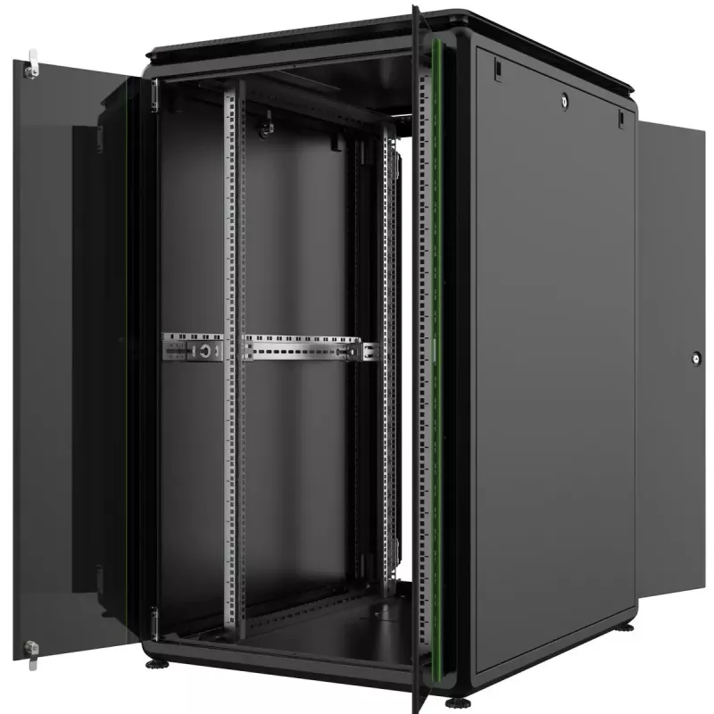Rack Cabinet Lanview RDL26U81BL 26U Melns 600kg IP20