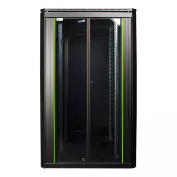 Brīvstāvošais statīvs LOGON RDL26U88BL 26U melns ar 600 kg kravnesību
